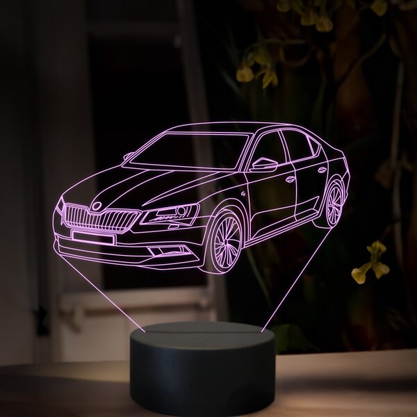 Beling 3D lampa, Škoda Superb 3, 16 farebná, SA27