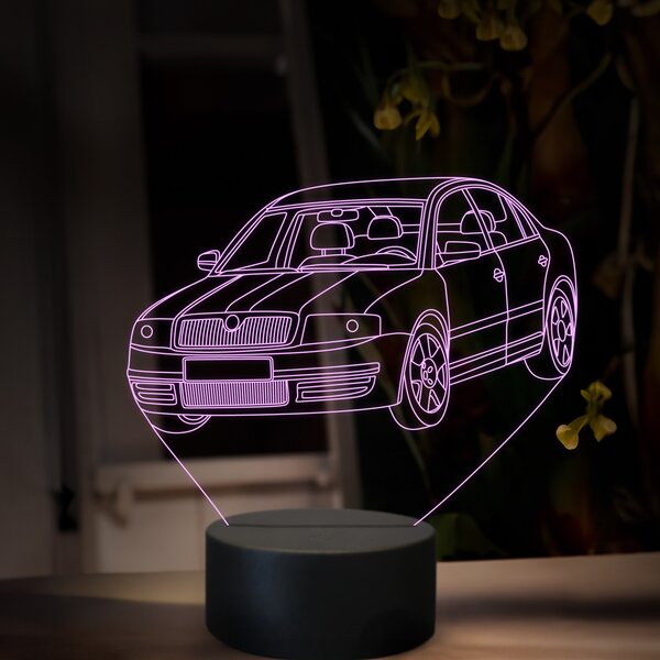 Beling 3D lampa, Škoda Superb 1, 16 farebná, SA26