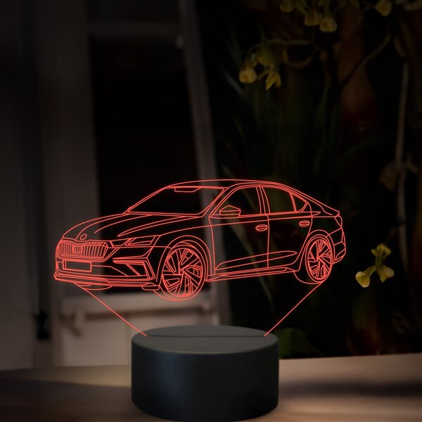 Beling 3D lampa, Škoda Octavia RS, 16 farebná, SA25