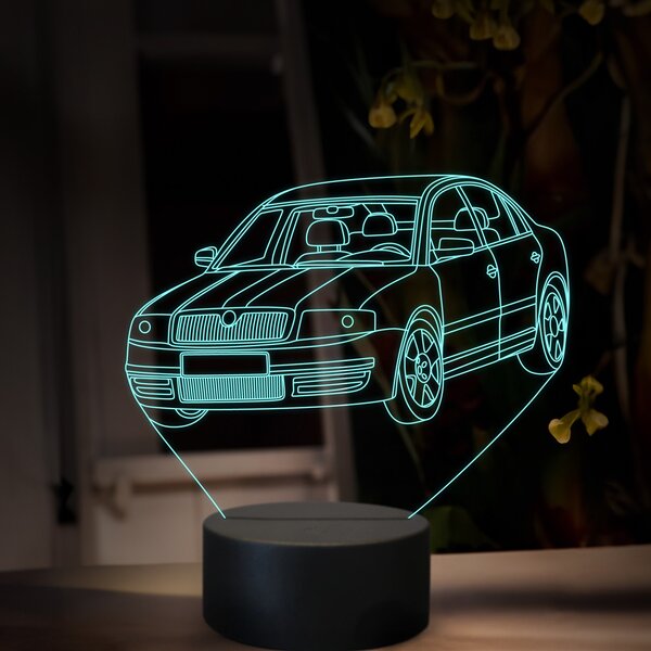 Beling 3D lampa, Škoda Superb 1, 16 farebná, SA26
