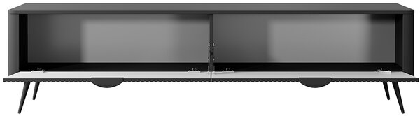 Televízny stolík 200 cm MOODY - čierny