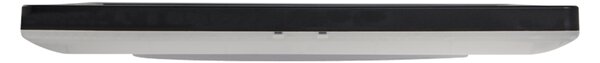 Stropné LED svietidlo čierne syntetický materiál 30 cm štvorcový tvar LED panelové svetlo zapustené ploché s diaľkovým ovládaním