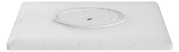 Stropné LED svietidlo biele syntetický materiál 42 cm štvorcový tvar LED panelové svetlo zapustené ploché s diaľkovým ovládaním