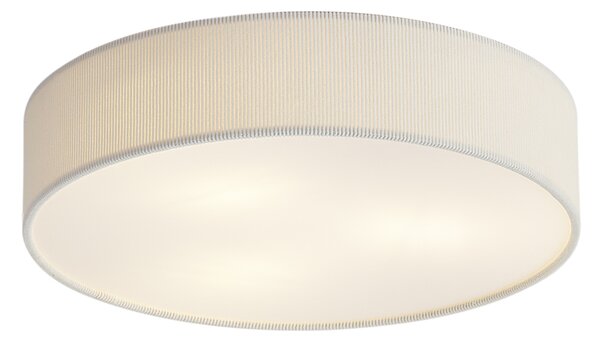 Moderné stropné svietidlo biele so zamatovým tienidlom 46cm 3-Lights - Luz