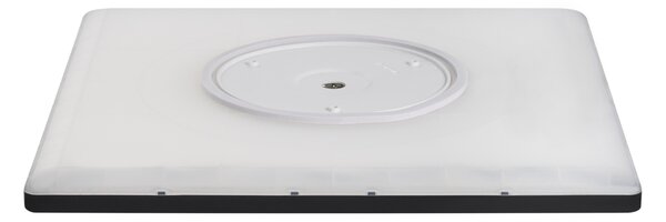 Stropné LED svietidlo čierne syntetický materiál 42 cm štvorcový tvar LED panelové svetlo zapustené ploché s diaľkovým ovládaním