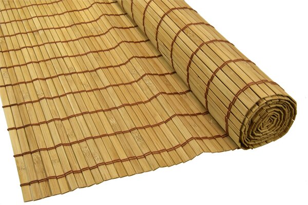 Bambusová rohož za posteľ hnedá Šírka rohože: 90 cm, Dĺžka rohože: 200 cm