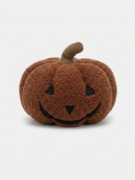 Sinsay - Halloweensky dekoratívny vankúš v tvare tekvice - oranžová