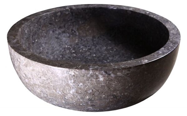 Umývadlo z prírodného kameňa Gemma 501 leštený mramor Ø 45 cm Grey