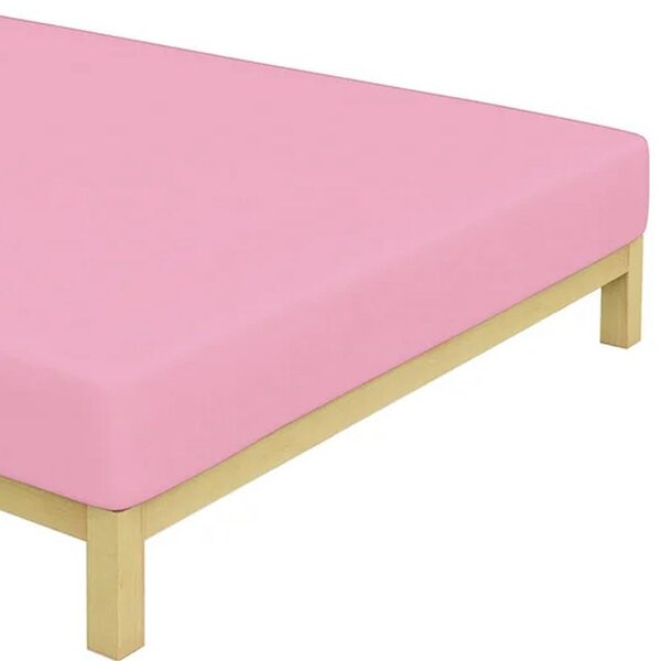Jersey prestieradlo do detskej postieľky – 70 × 140 cm – ružové