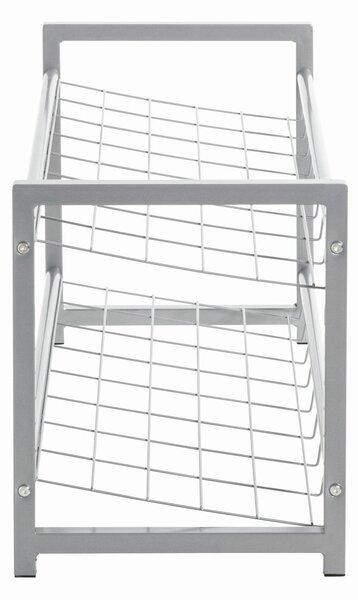 REGÁL NA TOPÁNKY, hliníková, 80/38/30 cm Carryhome - Skrine, regály & police na topánky