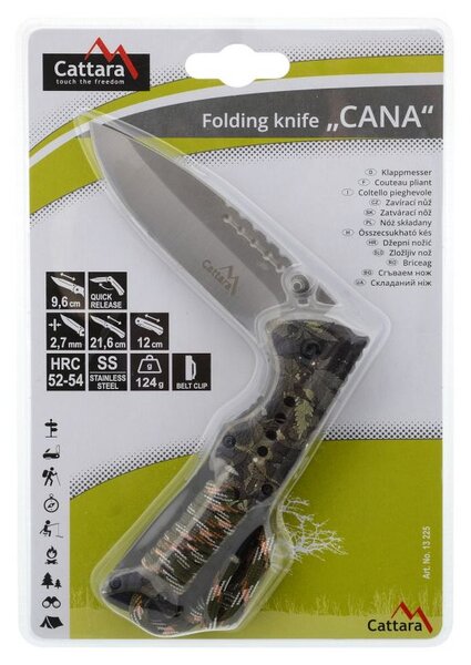 Nôž zatvárací CANA s poistkou 21,6 cm
