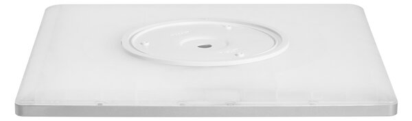 Stropné LED svietidlo strieborné syntetický materiál 42 cm štvorcový tvar LED panelové svetlo zapustené ploché s diaľkovým ovládaním