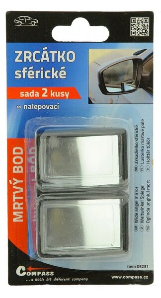 Sférické hranaté zrkadlo - 2 ks