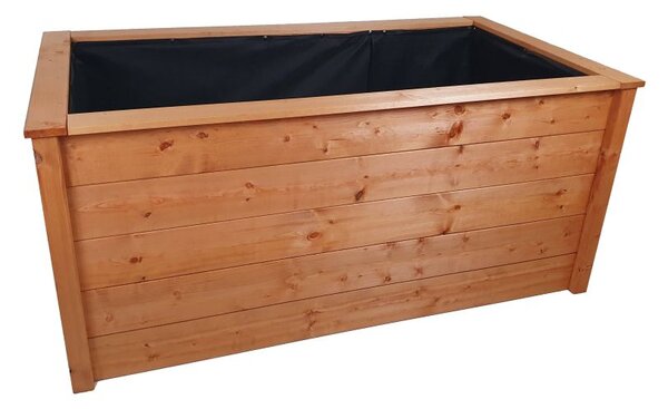 Vyvýšený záhon s lazurovou úpravou 156 × 70 × 85 cm, česká