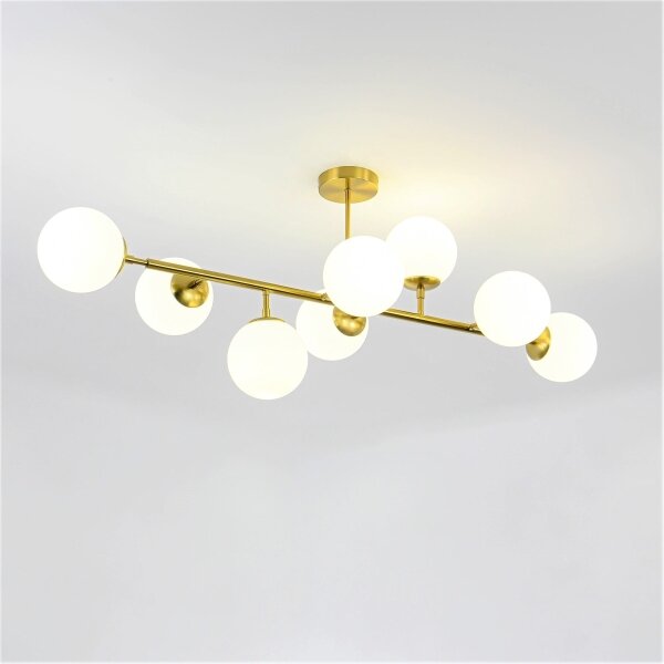 Luster na tyči DORADO 8xE14/40W/230V zlatý