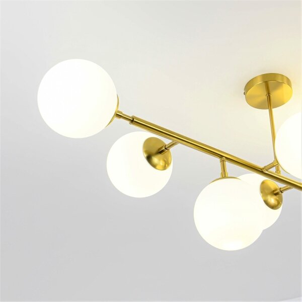 Luster na tyči DORADO 8xE14/40W/230V zlatý