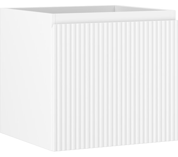 Mexen Rivel, kúpeľňová skrinka 50 cm, 1 zásuvka, drážkovaná, biela matná, 91A20-05047-1-BF01