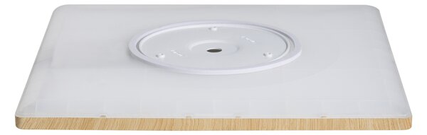 Stropné LED svietidlo svetlohnedé syntetický materiál 42 cm štvorcový tvar LED panelové svetlo zapustené ploché s diaľkovým ovládaním