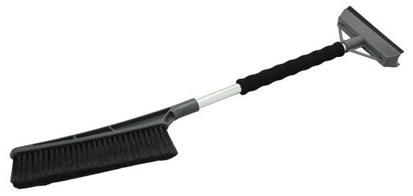 Škrabka s metlou 60 cm, sivá
