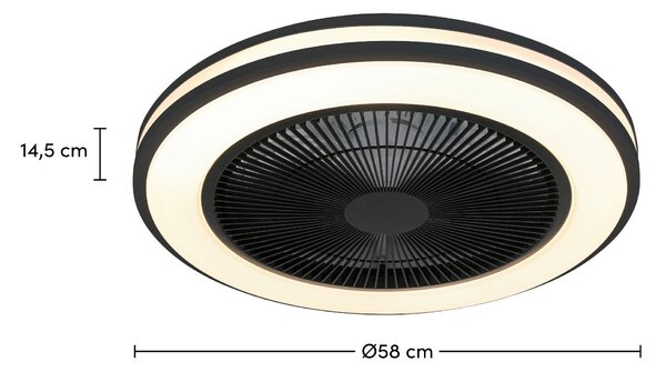 STROPNÝ VENTILÁTOR, 58/14,5 cm Mican - Interiérové svietidlá