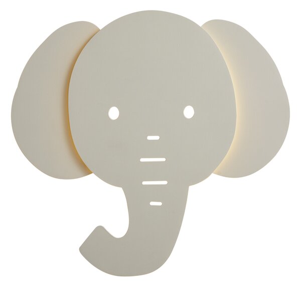 Detská nástenná lampa béžová vrátane LED 3-stupňové stmievanie - Ellie the Elephant