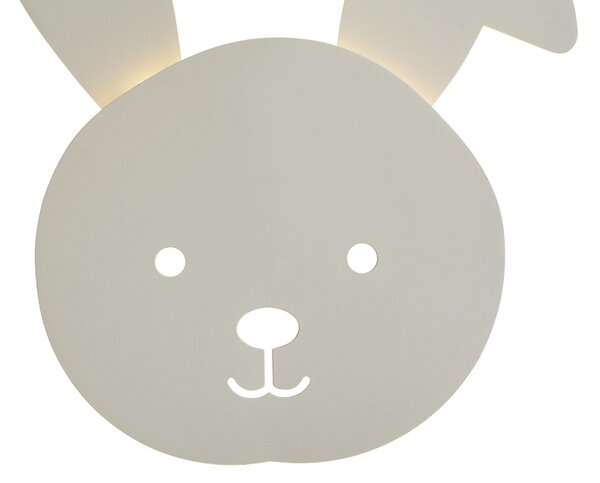 Detské nástenné svietidlo béžové vrátane LED 3-stupňové stmievateľné - Benny the Bunny