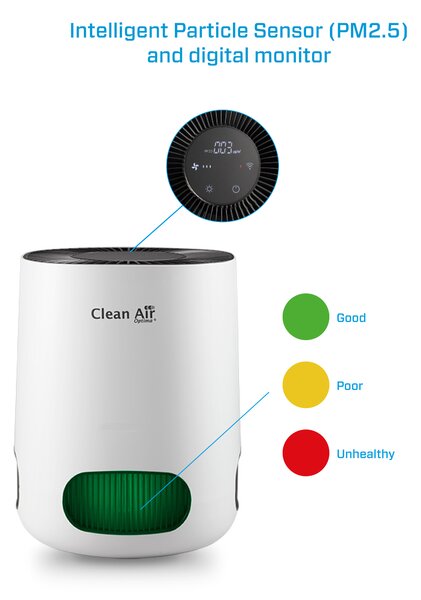 Inteligentná čistička vzduchu Clean Air Optima CA-502 Desktop Smart, HEPA, ionizátor