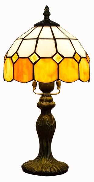 Tiffany stolná lampa Renesancia 102 Huizhou Oufu Lighting v.36xš.20,sklo/kov,40W