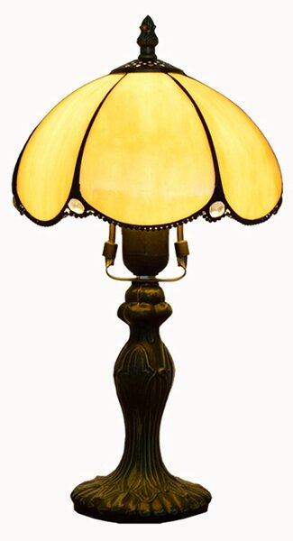 Lampy Tiffany Tiffany stolová lampa Empir 103 - Huizhou Oufu Lighting v.36xš.20, sklo/kov,40W