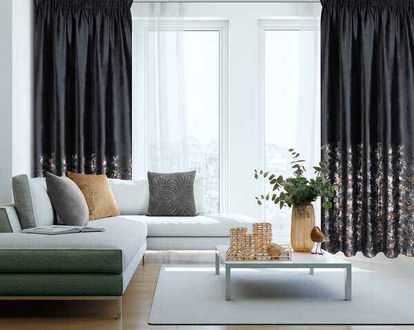 ZATEMŇOVACÍ ZÁVES NA PÁSKE MARIELA 140X270 CM VZOROVANÁ