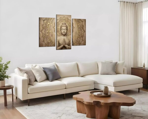 Obraz na plátne Budha pod Mandalou