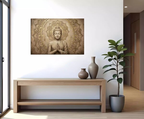 Obraz na plátne Budha pod Mandalou