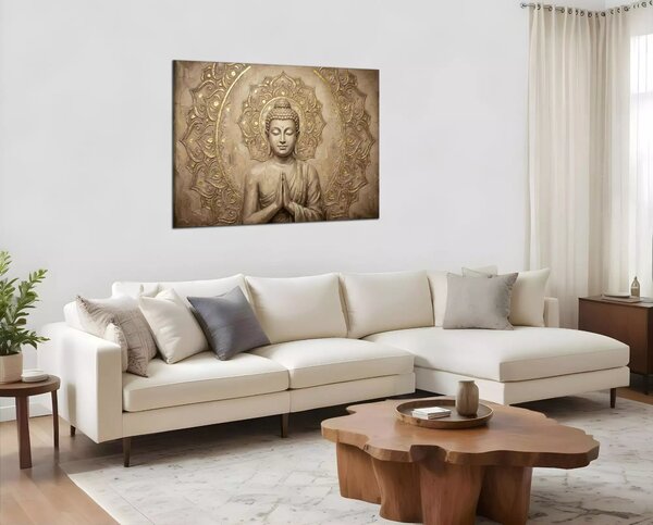 Obraz na plátne Budha pod Mandalou