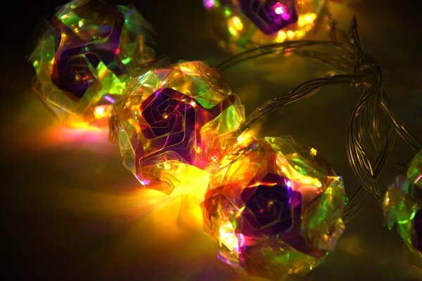 Dekoratívne osvetlenie Blossom Magic 10 LED, teplá biela, ča