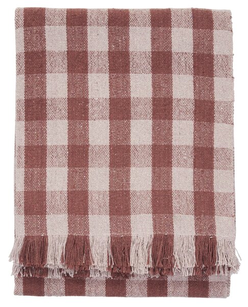 Prehoz z recyklovanej bavlny Old rose / Light pink 125 × 175 cm