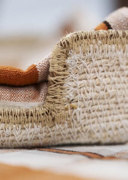 Stojanček na servítky Seagrass Natural / White Edge