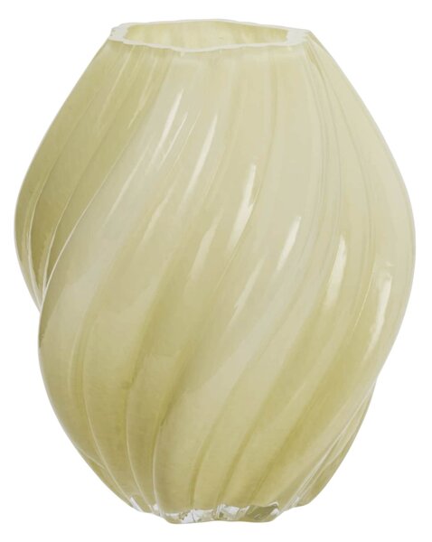 Sklenená váza Yellow 24 cm