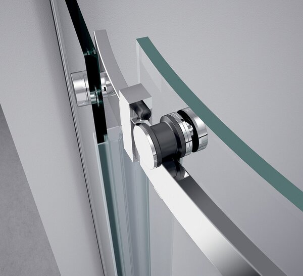 Polysan Polysan, THRON ROUND štvrťkruhová sprchová zástena 900x900mm, číre sklo, pravá, TL2690R-5005