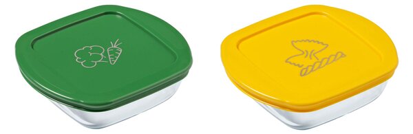 Sada sklenených dóz s viečkom PYREX 2x300ml