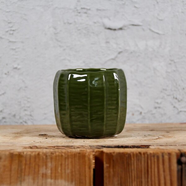 Kvetináč Verde tmavozelený Ø 6 cm