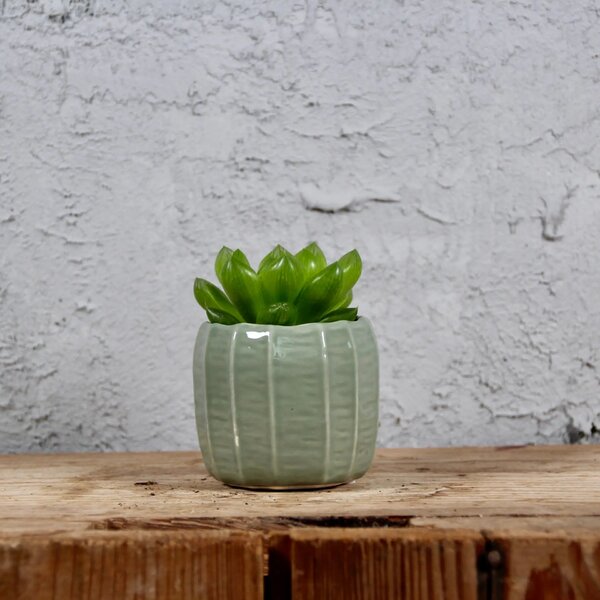 Kvetináč Verde bledozelený Ø 6 cm