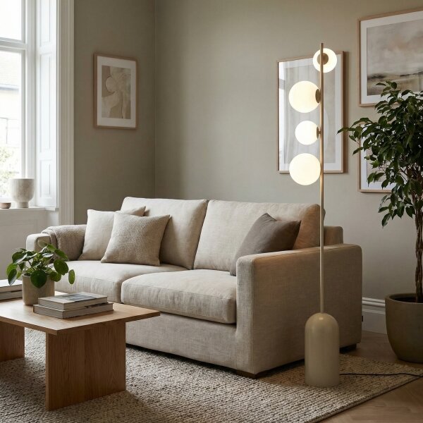 Stojacia lampa ETNO 4xG9/8W/230V béžová