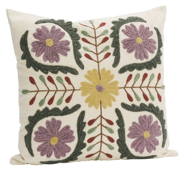 Vyšívaný poťah na vankúš Suzani Floral 45 × 45 cm