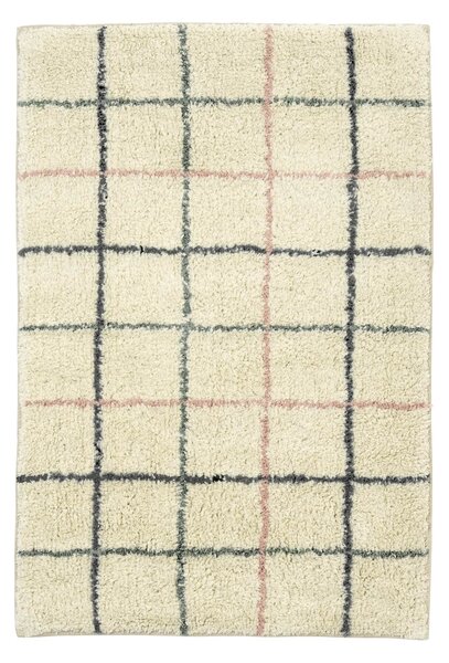Kúpeľňová predložka Checked no. 1 Tufted 60 × 90 cm