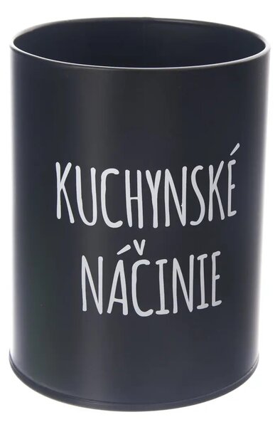 Orion Dóza, plechová, čierna, bez veka, KUCHYNSKÉ NÁČINIE SK