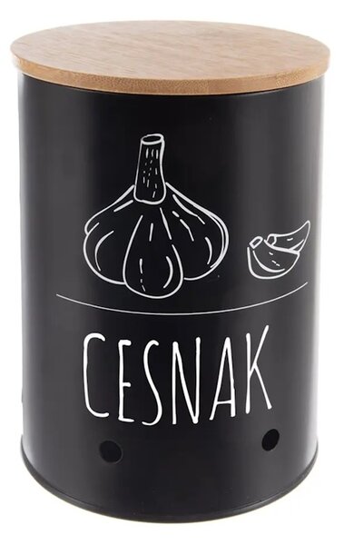 Orion Sada 3 dóz na cibuľu, cesnak a zemiaky, plechové s bambusovým vekom BLACK SK