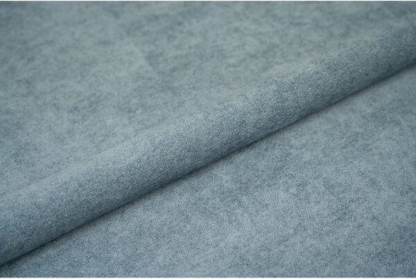 Modrá čalúnená jednolôžková posteľ s úložným priestorom s matracom 90x200 cm Avela – Selection