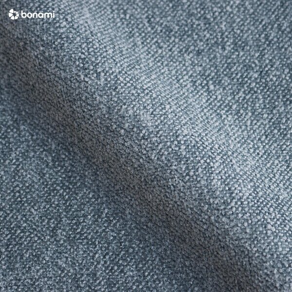 Modrá čalúnená jednolôžková posteľ s úložným priestorom s matracom 90x200 cm Avela – Selection