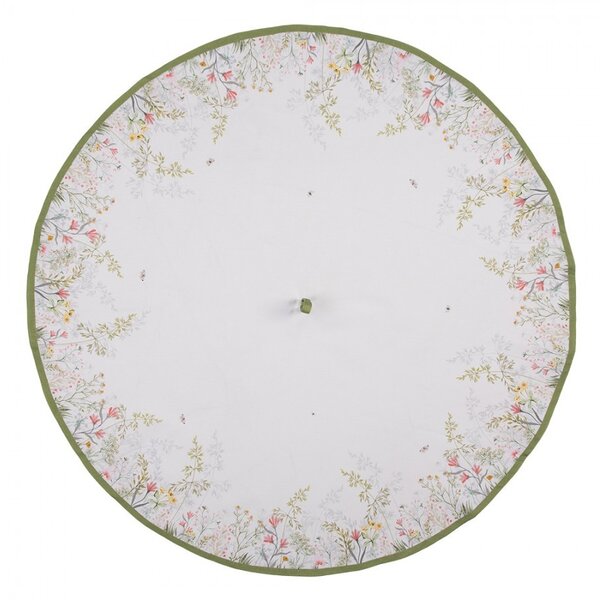 Bavlnená okrúhla utierka s lúčnymi kvetmi Wildflower Fields - Ø 80 cm - Clayre & Eef