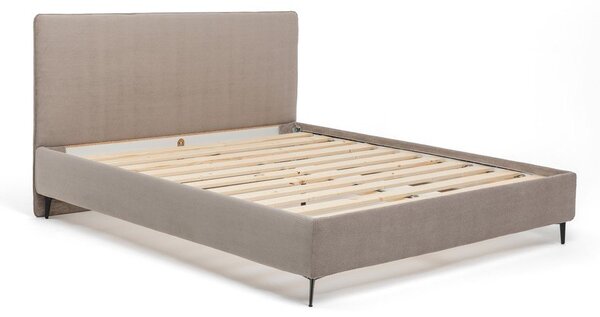 Čalúnená dvojlôžková posteľ taupe s roštom 160x200 cm Noira Slim – Selection